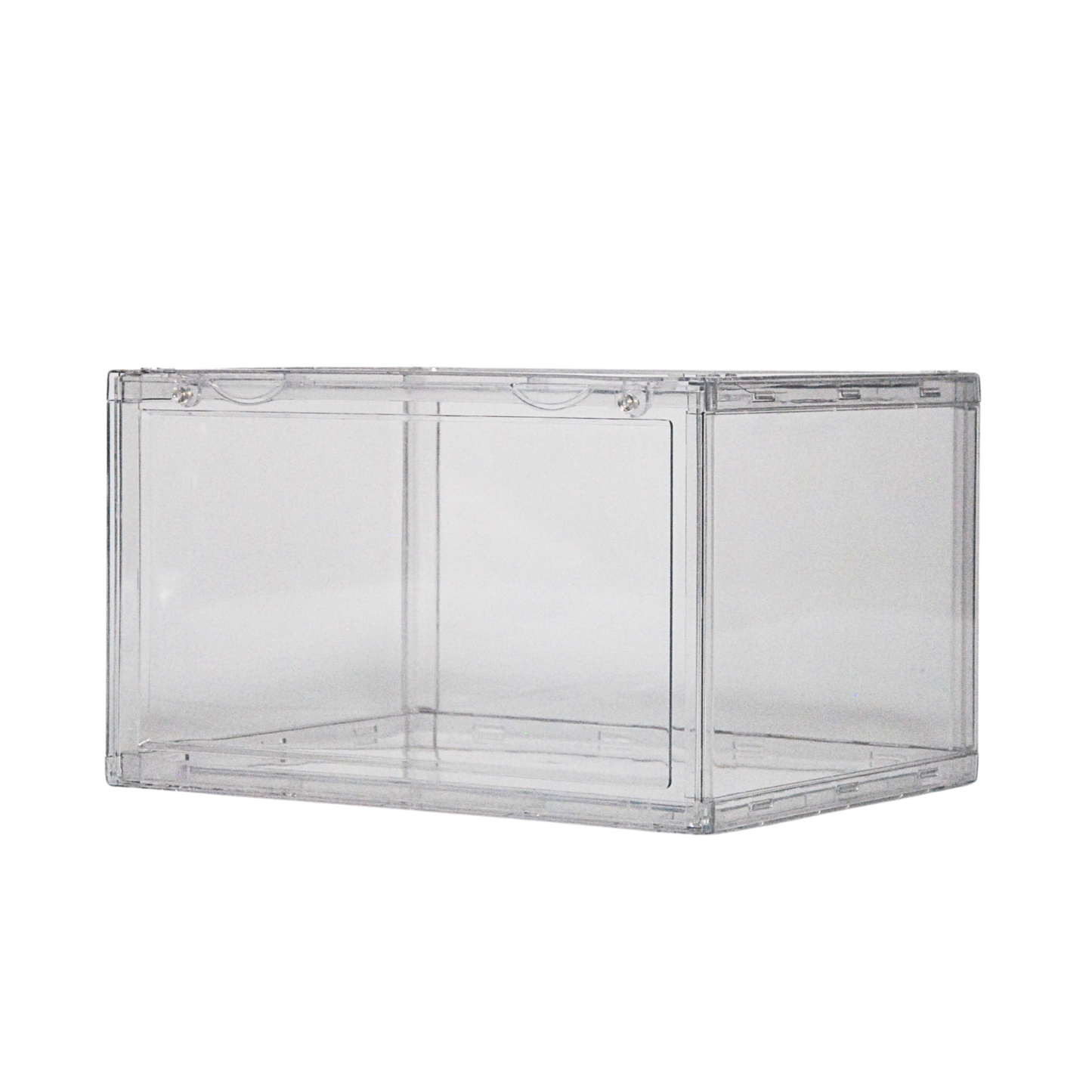 קופסאות אחסון שקופות (8 יח') פתיחה רחבה