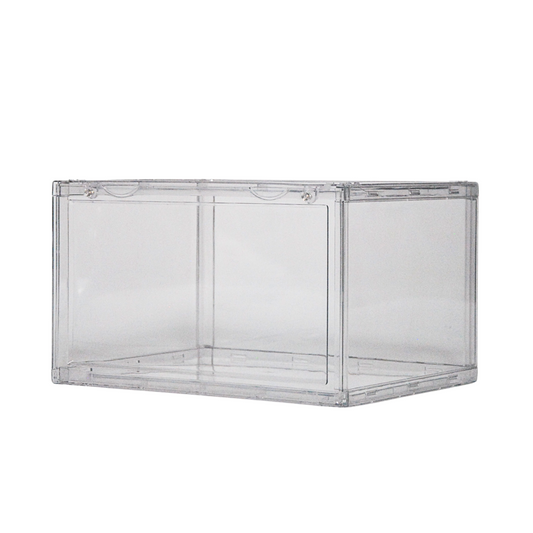 קופסאות אחסון שקופות (8 יח') פתיחה רחבה