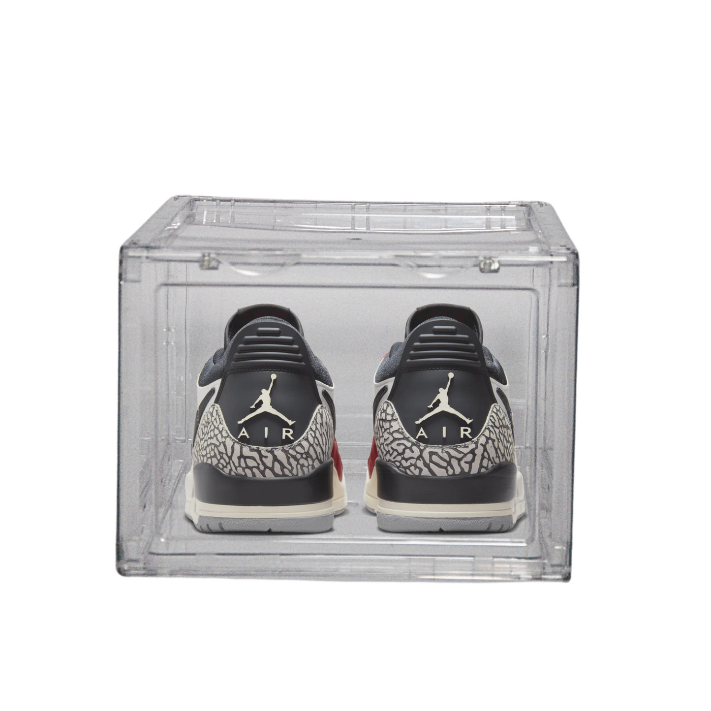 קופסאות אחסון שקופות (8 יח') פתיחה צרה