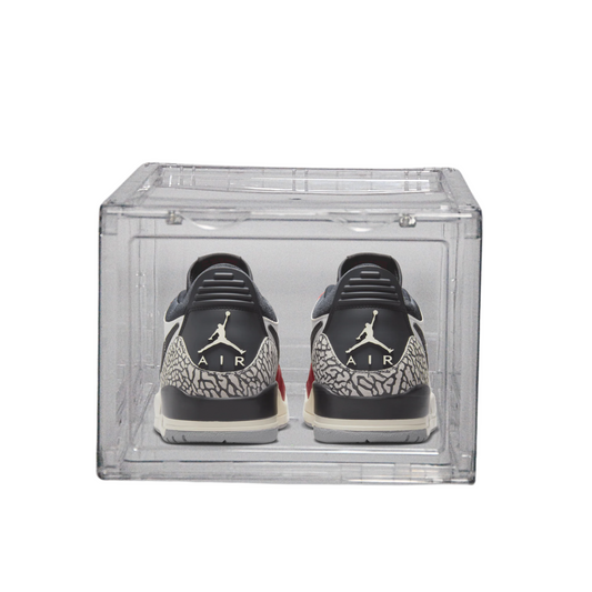 קופסאות אחסון שקופות (8 יח') פתיחה צרה